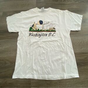 Delta White Washington D.C. Graphic Tee